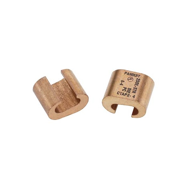 Panduit Crimp Wire Connector, 2 AWG Max, Copper, 35 kV CTAP2-2-X - main